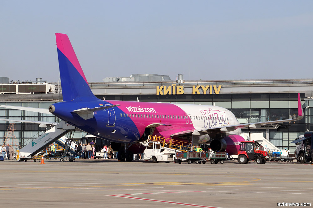 Wizzair A320 Terminal With Kiev Title