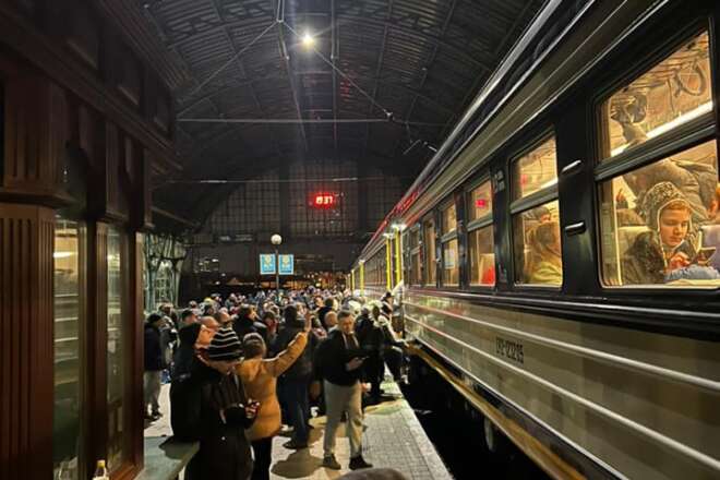 евакуаційний потяг Прага