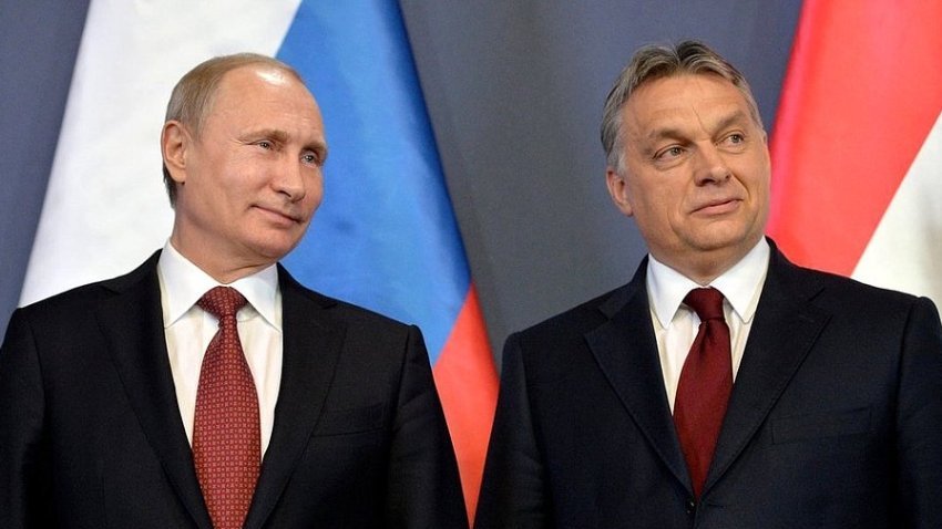 Владімір Путін та Віктор Орбан