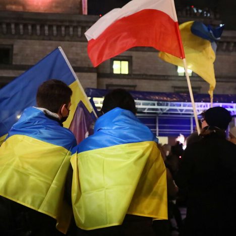 У центрі Варшави провели акцію солідарності з Україною
