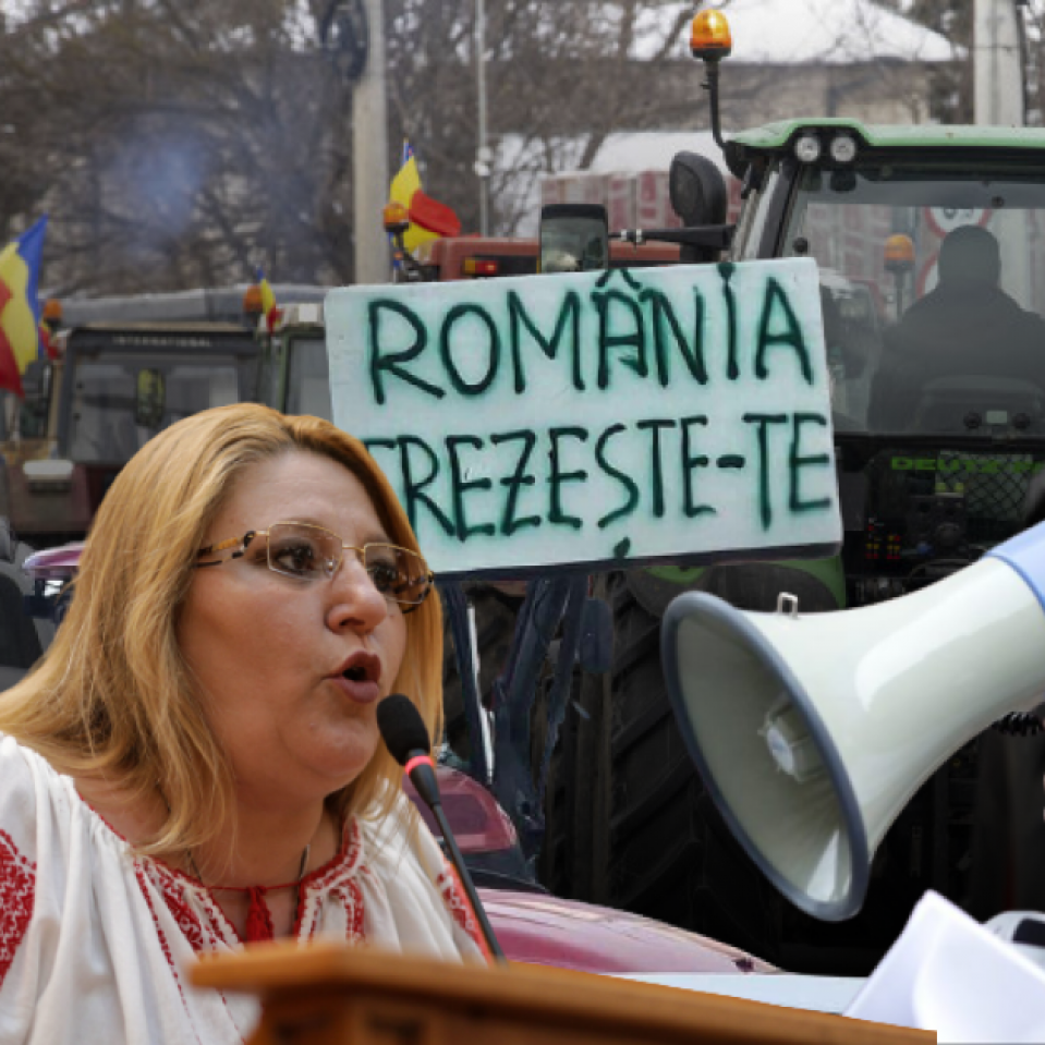 Страйки без політики: 93,6% румунів поважають протести фермерів і перевізників, але без ультраправих політиків
